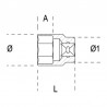 Douille 6 pans 1/2" BETA - 29mm 2