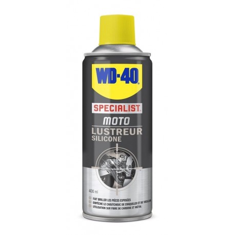 Lustreur silicone WD-40 Specialist Moto Facile à utiliser, ne nécessite pas de lustrage