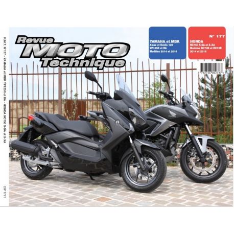 REVUE MOTO TECHNIQUE HONDA NC750 SX 2014-2015 / YAMAHA X-MAX 125 2014-2015