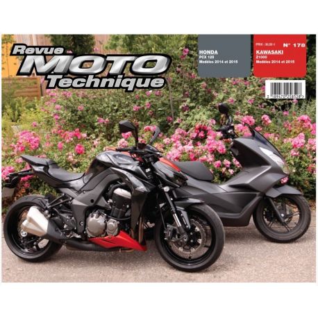 Revue Moto Technique KAWASAKI Z1000 2014-2015 et HONDA PCX125 2014-2015