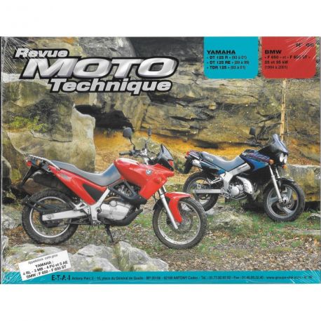 REVUE MOTO TECHNIQUE BMW F650 et F650 S 1994-2001 et YAMAHA DT125R 1993-2001 / DT125RE 1989-1997 / TDR 125 1993-2001