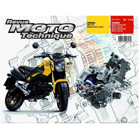 REVUE MOTO TECHNIQUE HONDA MSX125 2013-2015 et NC700 2012-2013 / NC750 2014-2015