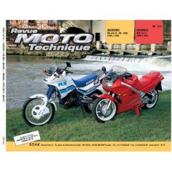 REVUE MOTO TECHNIQUE HONDA VFR750F 1990-1997 et SUZUKI DR650R-RS-RSE 1990-1995