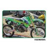 Housse de selle moto cross TECNOSEL Team réplica 1998 KAWASAKI KX 125 KX 250  2