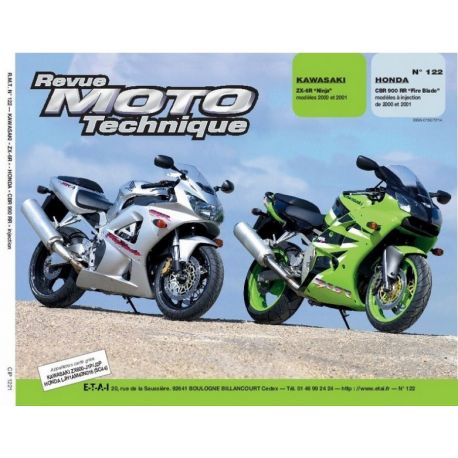 REVUE MOTO TECHNIQUE HONDA CBR900 2000-2001 et KAWASAKI ZX6R 2000-2001