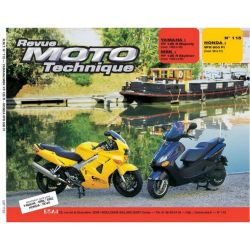 REVUE MOTO TECHNIQUE HONDA VFR800FI 1998-2001 et YAMAHA YP125R MAJESTY 1998-1999 MBK YP125R SKYLINER 1998-1999