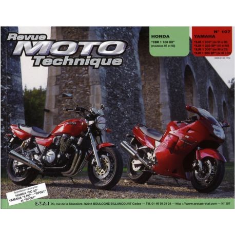 REVUE MOTO TECHNIQUE HONDA CBR1100XX 1997-1998 et YAMAHA XJR1200/1300