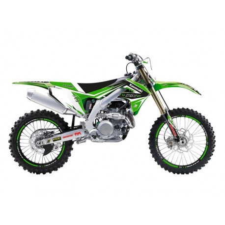 Kit déco moto cross complet avec housse de selle BLACKBIRD KAWASAKI KX 250 KXF 250 KX 450 KXF 450