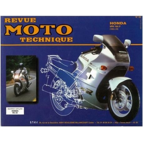 REVUE MOTO TECHNIQUE HONDA VFR 750 1986-1989