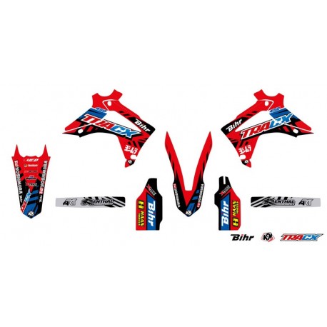 Kit déco moto KUTVEK Tracx HONDA CRF 450 R 2013 à 2016