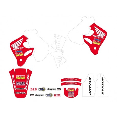 Kit déco TECNOSEL Team Honda 1992 HONDA CR 125 CR 250