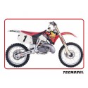 Housse de selle moto cross TECNOSEL Team Honda USA 1992 HONDA CR 125 CR 250
