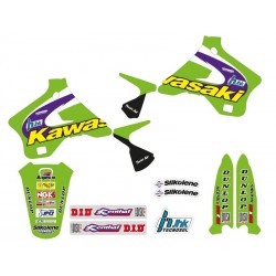 Kit déco TECNOSEL Team réplica Kawasaki 1998