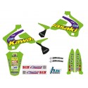 Kit déco moto cross TECNOSEL Team réplica KAWASAKI TEAM 1998 KX 125 KX 250