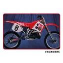 Kit déco complet avec housse de selle TECNOSEL Team Honda USA 1991 HONDA CR 125 CR 250