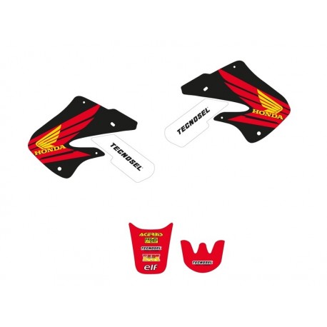 Kit déco complet avec housse de selle TECNOSEL Team Honda 1998 HONDA CR 125 CR 250