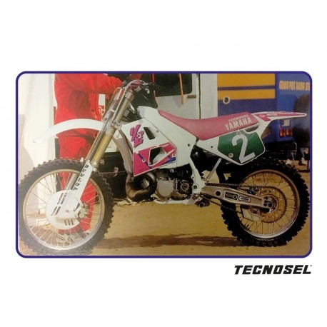 Kit déco complet avec housse de selle TECNOSEL OEM YAMAHA 1992 YZ 125 YZ 250