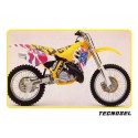 Kit déco complet avec housse de selle TECNOSEL OEM SUZUKI 1992 RM 125 RM 250