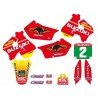 Kit déco complet avec housse de selle TECNOSEL team SUZUKI 1998 RM 125 RM 250 1