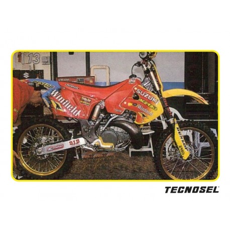 Kit déco complet avec housse de selle TECNOSEL TEAM SUZUKI 1999 RM 125 RM 250