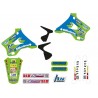 Kit déco complet avec housse de selle TECNOSEL Team KAWASAKI 1996 KX 125 KX 250 0