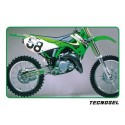 Kit déco complet avec housse de selle TECNOSEL Team oem KAWASAKI 2000 KX 125 KX 250
