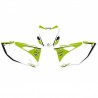 Fonds de plaques BLACKBIRD Graphic blanc Kawasaki KX-F250 0