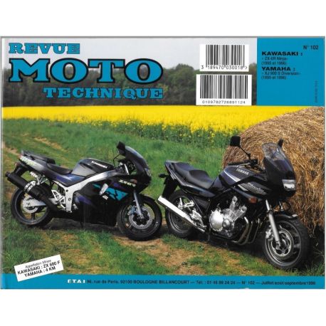 REVUE MOTO TECHNIQUE ETAI KAWASAKI ZX6R 1995-1996 et YAMAHA XJ900S 1995-2002