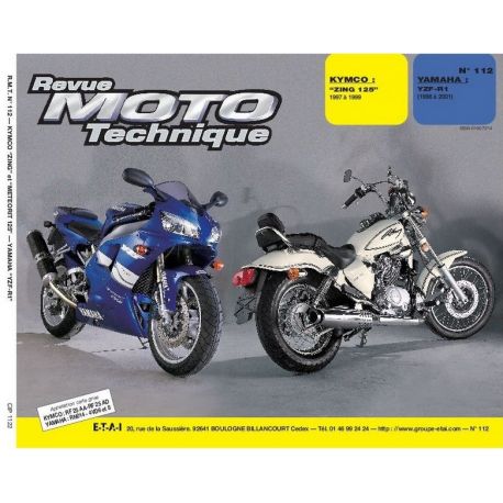 REVUE MOTO TECHNIQUE YAMAHA R1 1998-2001 et KYMCO ZING 125 1997-1999