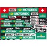 Planche d'autocollants BLACKBIRD Motorex & Bihr 1