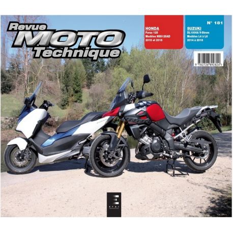 REVUE MOTO TECHNIQUE SUZUKI DL1000 V-STROM 2014-2016 et HONDA 125 FORZA 2015-2016