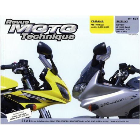 REVUE MOTO TECHNIQUE YAMAHA FZS 1000 FAZER 2001-2003 et SUZUKI GSF 1200 2001-2002
