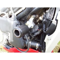 Tampons de protection R&G RACING Aero noir Aprilia Tuono 1000 2003-2005
