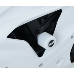 Tampon de protection R&G RACING Classic blanc Suzuki GSXR 600 GSXR 750 1996-2000