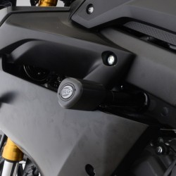 Tampons de protection R&G RACING Aero noir Yamaha YZF-R125 2019-2022