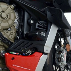 Tampons R&G Aero noir DUCATI STREETFIGHTER V4 2020-2024
