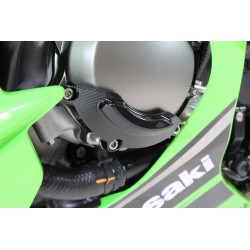 Couvre-carter moteur gauche GILLES TOOLING noir Kawasaki Ninja ZX10R 2011-2024