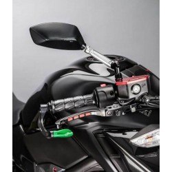 Paire de rétroviseurs moto LIGHTECH 2xM10x1,25D+1xM10x1,25G noir