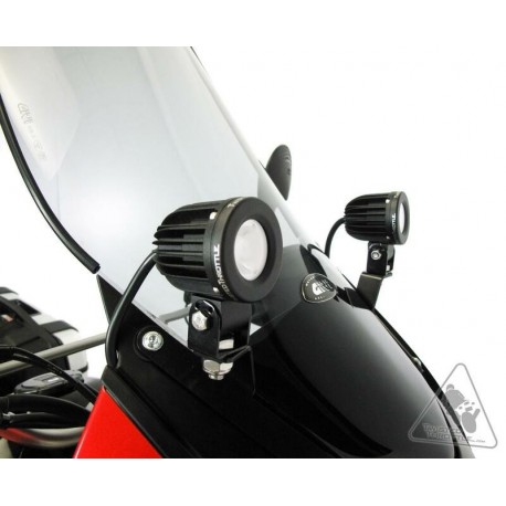 Support éclairage pour feux moto additionnel Kawasaki KLR 650