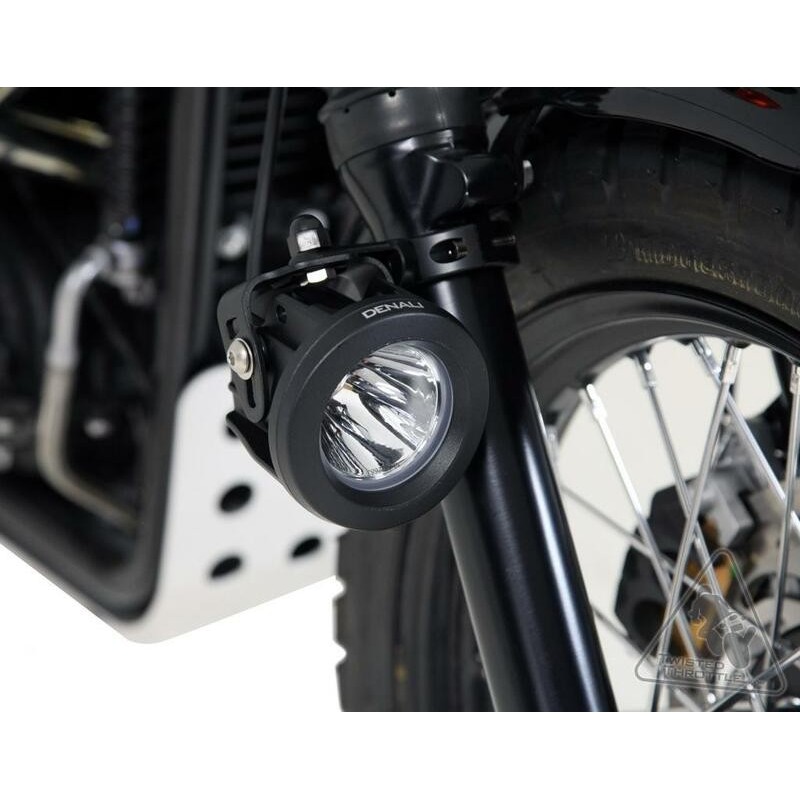 Support éclairage moto universel DENALI tubes de fourche inversé