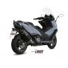 Silencieux MIVV Speed Edge Black inox noir/casquette carbone Kymco AK 550 3