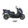 Silencieux MIVV Mover inox noir/casquette ABS noir Suzuki Burgman 400 0