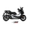 Silencieux MIVV Mover inox noir/casquette ABS noir Honda Forza 300 1