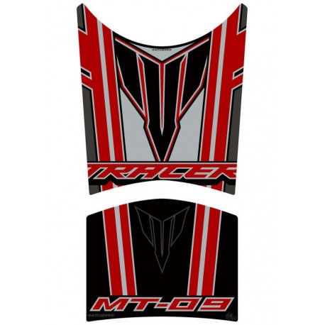 Protection de réservoir MOTOGRAFIX 2pcs noir/rouge Yamaha MT-09 Tracer