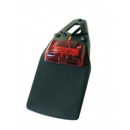 Extension de garde-boue arrière BIHR avec feu LED universel pour moto