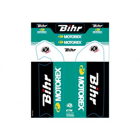 Kit de déco de fourche Bihr/Motorex KUTVEK KTM SX85