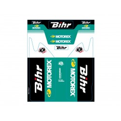 Kit de déco de fourche Bihr/Motorex KUTVEK KAWASAKI KX450F
