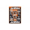 Planche de stickers BLACKBIRD KTM 0