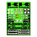 Planche de stickers autocollants moto BLACKBIRD KAWASAKI KXF