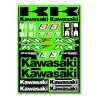 Planche de stickers autocollants moto BLACKBIRD KAWASAKI KXF 0